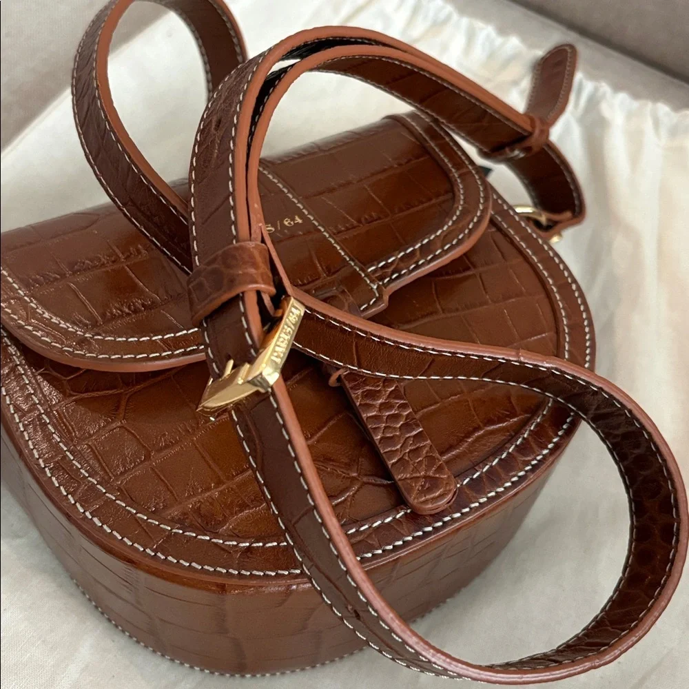 Paris/64 mini croc tressor crossbody bag - Picture 9 of 12